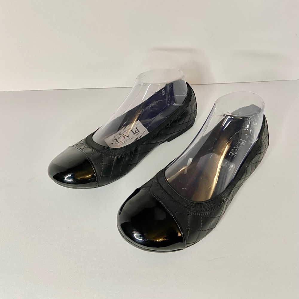 The Childrens Place Girls Quilted Slip On Ballet Flats